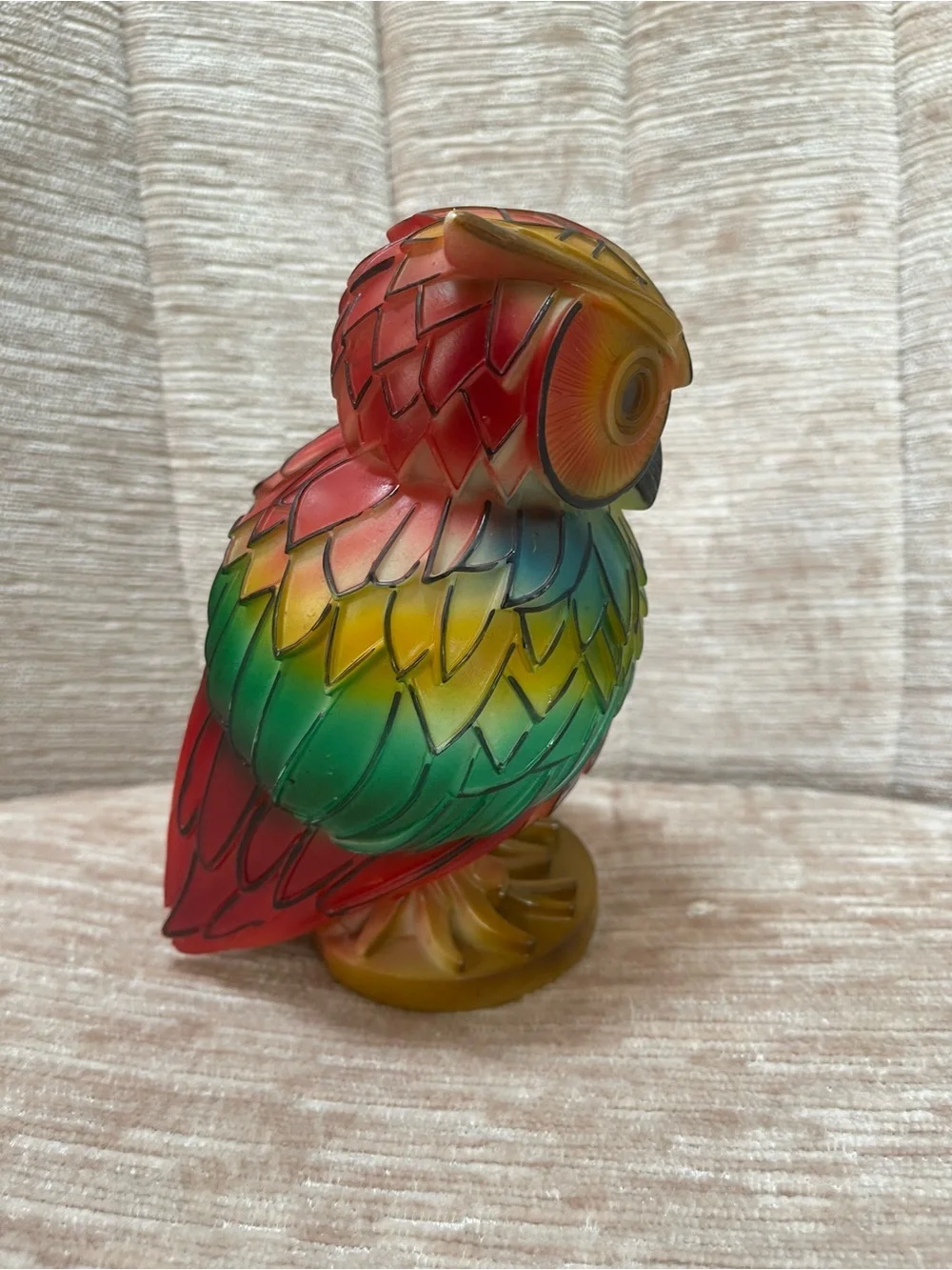 3D Colored Owls Light Desk Lamp Animal Decorative Night Light Owl Bird Untested